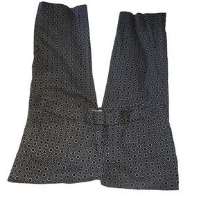 Laindry by Shelli Segal Black and Cream Geometric Cropped Straight Leg Pants